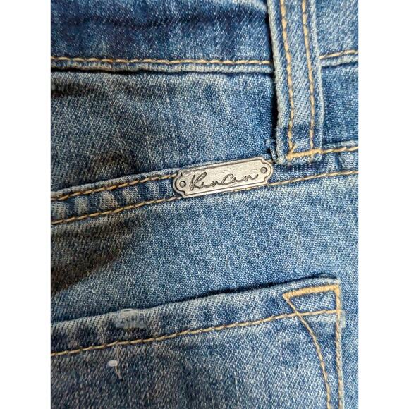 Kancan Denim Shorts Size S (29) Cuffed Distressed Mid Rise Y2K Grunge Beach - Picture 7 of 8